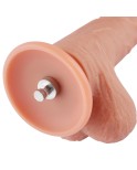 Dildo in silicone Hismith da 22,60 cm con scroto completo per macchina sessuale Hismith Premium con sistema KlicLok