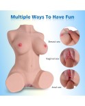 Masturbatore maschile realistico 3D da 7 kg di Jessie, bambola del sesso per metà del corpo con vagina e anale