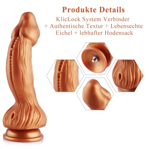 Hismith 9,45 "silikonové dildo se systémem KlicLok pro Hismith Premium Sex Machine - Monster Series