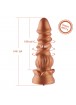 Gode en silicone à grain spiralé de 8,46 po Hismith avec système KlicLok pour machine sexuelle Hismith Premium - Série Monster