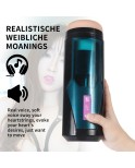 Tasse de masturbation poussée avec vibration à 9 fréquences pour machine sexuelle Hismith Premium avec système KlicLok
