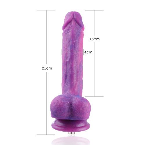 8,5 "silikonové dildo Hismith pro prémiový sexuální stroj Hismith se systémem KlicLok