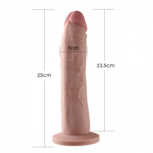 Hismith 26,92cm lehce zakřivené silikonové dildo pro sexismus s hismitem se systémem KlicLok