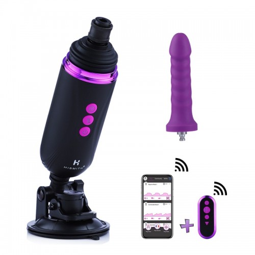 Machine de sexe programmable rechargeable Hismith, capsule de machine à baiser portable avec plusieurs vitesses et fréquences