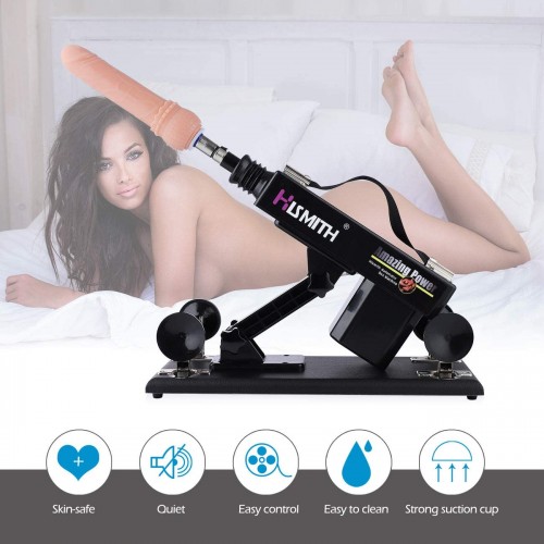Cenově dostupný automatický šukající stroj Hismith pro anální sex s 5 dilda 3XLR