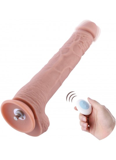 Hismith 29,97 cm extra dlouhé silikonové dildo pro sexuální strojek Hismith se systémem KlicLok