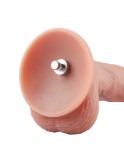 Gode en silicone Hismith 22,09 cm avec système KlicLok pour Sex Machine Hismith Premium