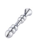 Anální dildo Hismith 8,2 ”Metal Bead, hladká hliníková anální hůlka