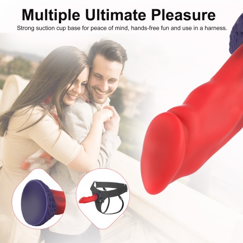 Hismith 21,84 cm Flamingo dildo med sugekop til Hismith Premium Sex Machine