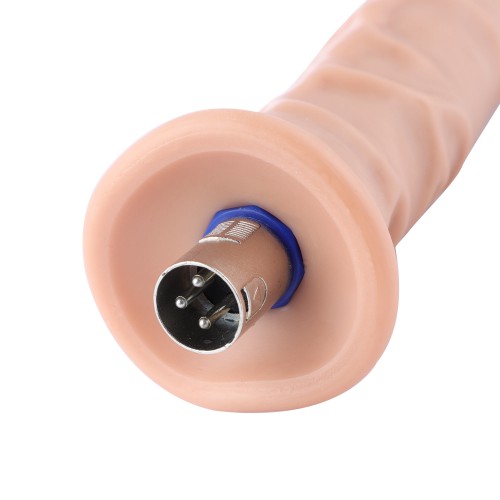 Auxfun Vene extra-lunghe con tubo flessibile TPE dildo con connettore 3XLR
