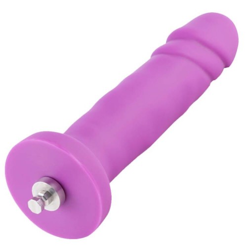 Hismith 6,7 "silikonové dildo, 5,9" vložitelný 1,4 "průměr ， KlicLok konektor , Purple