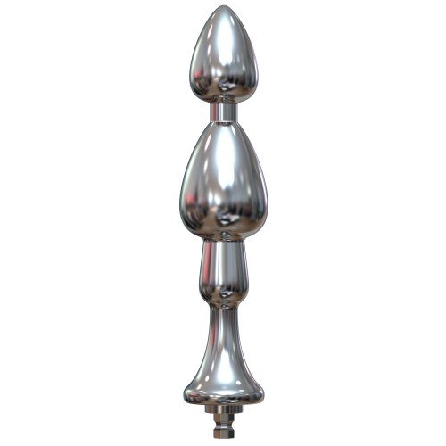 Dildo anale Hismith da 6,15 pollici con perline di metallo con sistema KlicLok per macchina del sesso premium