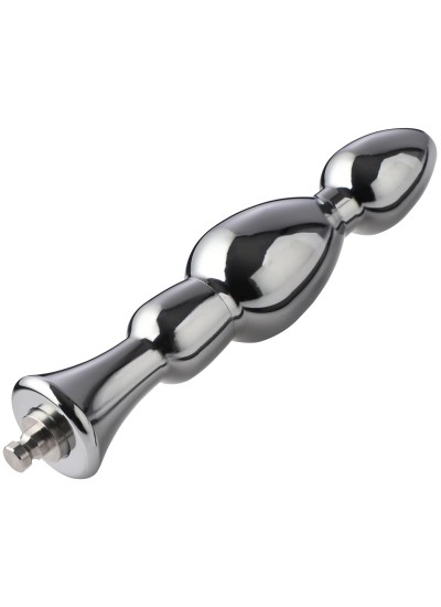 Hismith 6,15” kovové korálkové anální dildo se systémem KlicLok pro prémiový sexuální stroj