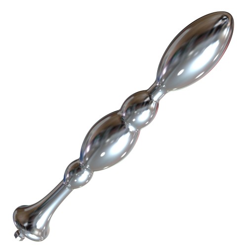 Dildo anale Hismith da 8,48 pollici con perline di metallo con sistema KlicLok per macchina del sesso premium
