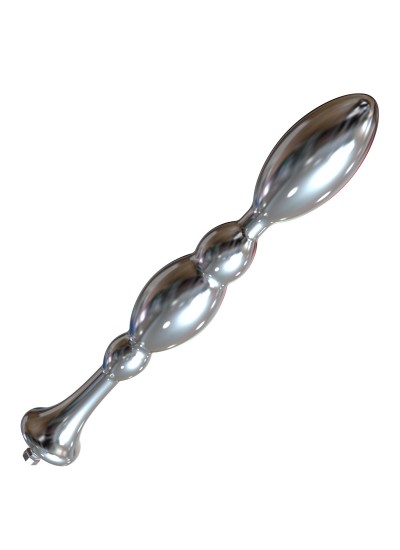 Hismith 8,48” kovové korálkové anální dildo se systémem KlicLok pro prémiový sexuální stroj