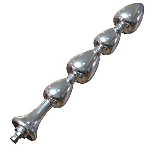 Hismith 8.43” Metal Bead Anal Dildo with KlicLok System for Premium Sex Machine