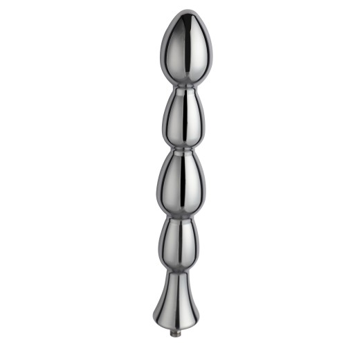 Dildo anale Hismith da 8,43 pollici con perline di metallo con sistema KlicLok per macchina del sesso premium