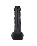 12,4palcové černé super obrovské silikonové dildo Hismith pro prémiový sexuální stroj Hismith