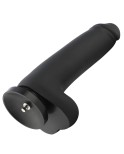 Hismith 11,4" hladké silikonové dildo pro prémiový sexuální stroj Hismith, se systémem KlicLok, černá velikost L