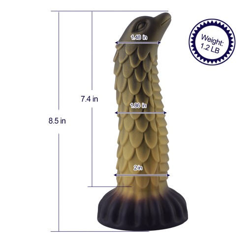 Hismith Silikonové dildo Beast v měřítku 21,59 cm