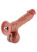 Hismith silicone Dildo 21.48 cm insertable length, Flesh color Silicone Material KlicLok System