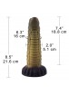 Hismith Luxury Golden Sex Machine Bundle avec 4 godes fantaisie