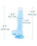 Hismith Elegant Blue Sex Machine Bundle avec 4 godes fantaisie