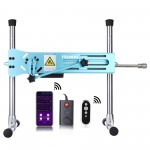 Hismith Premium Sexmaskine med 20,5 cm silikone Dildo, Kliclok System Love Machine med fjernbetjeningsudgave (Venecian Blue)