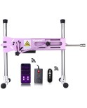 Hismith Premium Sex Machine med 20,5 cm Silikon Dildo, Kliclok System Love Machine med Remote Control Edition, Noble Purple