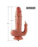 Hismith 7.5" Silicone Dildo ,5.5" Insertable Length， Max Width 1.6"