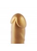 Hismith 6.7" Silicone Dildo ,5.9" Insertable Length， Max Width 1.38" with KlicLok System, Golden，Beginner Series