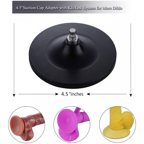 Hismith 4.5" Extra-Large Suction Cup Adapter pour Hismith Premium Sex Machine avec système KlicLok