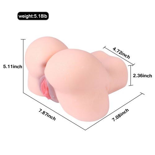 Masturbatore maschile dal culo realistico con dispositivo di suzione e vibrazione per una stimolazione intensa