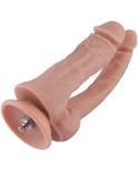 7,28" dobbelt penis silikone dildo til Premium sexmaskine med KlicLok-system