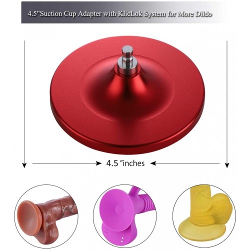 Hismith 4.5" Extra-Large Suction Cup Adapter for Hismith Premium Sex Machine with KlicLok System