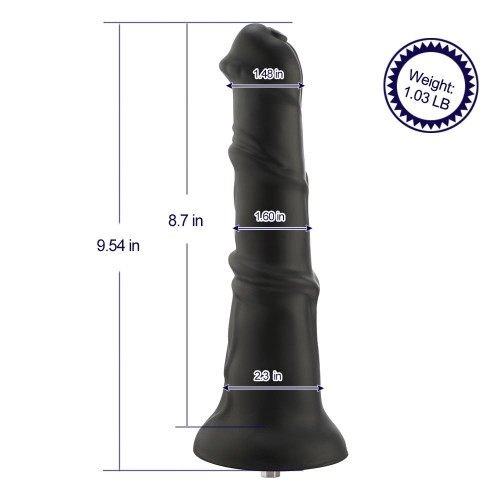 Hismith 9,54″ Plug anale in silicone con sistema KlicLok per macchina del sesso Hismith Premium