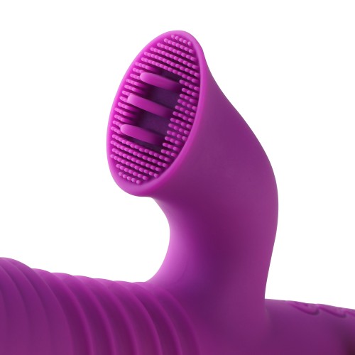 Hismith Conner Vibrerande Teleskop Vibrator Vagina Klitoris Stimulering Dildo Massager