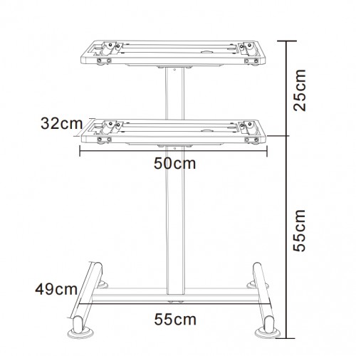 Support pneumatique réglable Hismith pour les séries Premium 3.0 et Table Top – Réglage facile de la hauteur, conception robuste