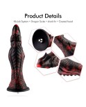 Hismith 25.90 cm Silicone Evil Fisher Dildo With KlicLok System