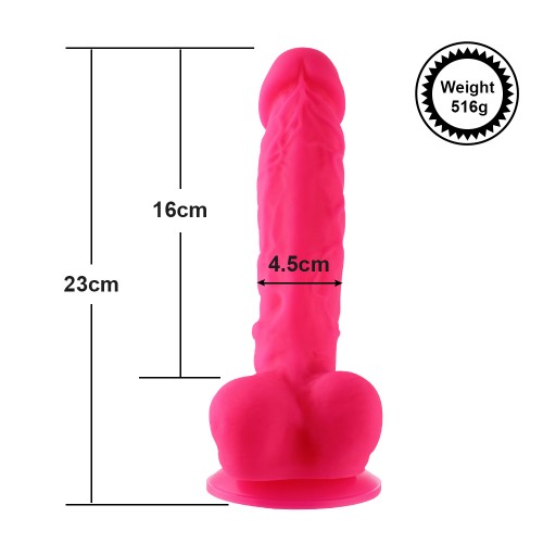 Hismith 22,86cm silikonové dildo pro Hismith Premium Sex Machine se systémem KlicLok