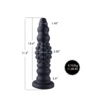 Hismith 11.3” Silicone Anal Dildo , 10.6” Insertable Anal Beads Dildo with KlicLok System