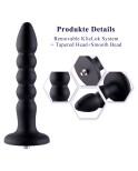 Plug anal en silicone Hismith 9,15", gode à perles anales insérables de 8,45" avec système KlicLok