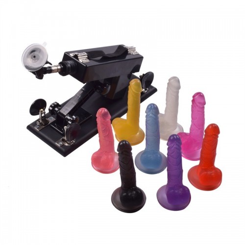 Upgrade Sex Machines Working With Jelly Realistic Dildo